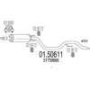 MTS 01.50611 Middle Silencer